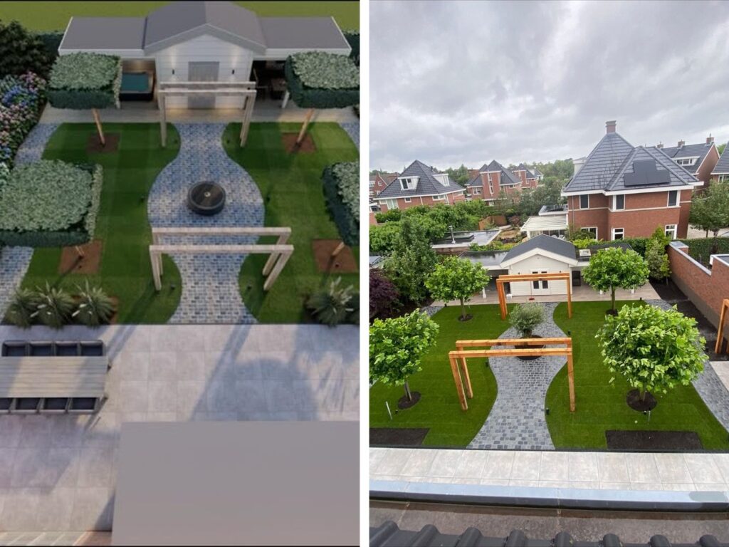 Tuinontwerp en aanleg door Van Vliet en Kalee Tuinen